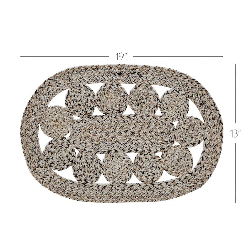 Bed skirts with a modern minimalist designCeleste Blended Pebble Indoor/Outdoor Placemat 13x19