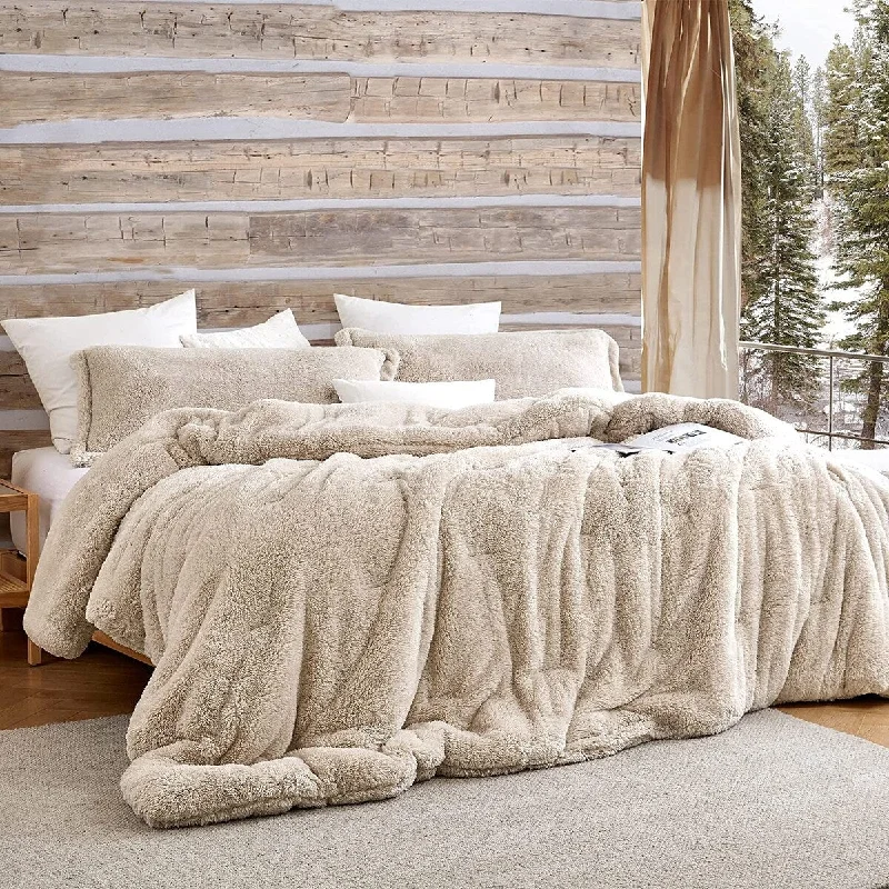 King - size comforters to fit large king - sized beds perfectlyThe Original Plush - Coma Inducer® Oversized Comforter - White Sand King - size comforters to fit large king - sized beds perfectlyThe Original Plush - Coma Inducer® Oversized Comforter - White Sand