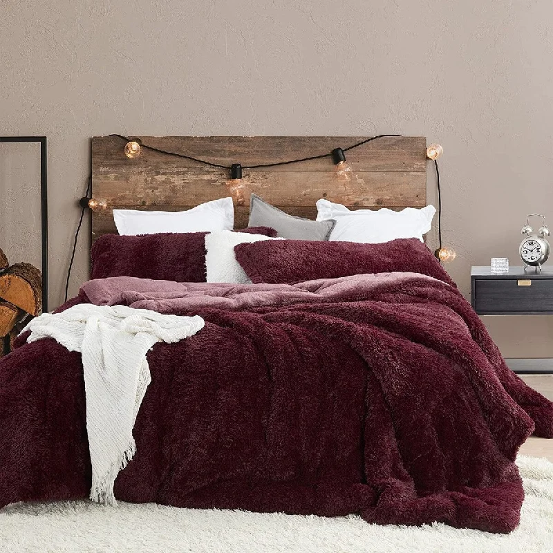 Bamboo - fiber - filled comforters with antibacterial and breathable qualitiesPuts This To Sleep® - Coma Inducer® Oversized Comforter Set - Burgundy