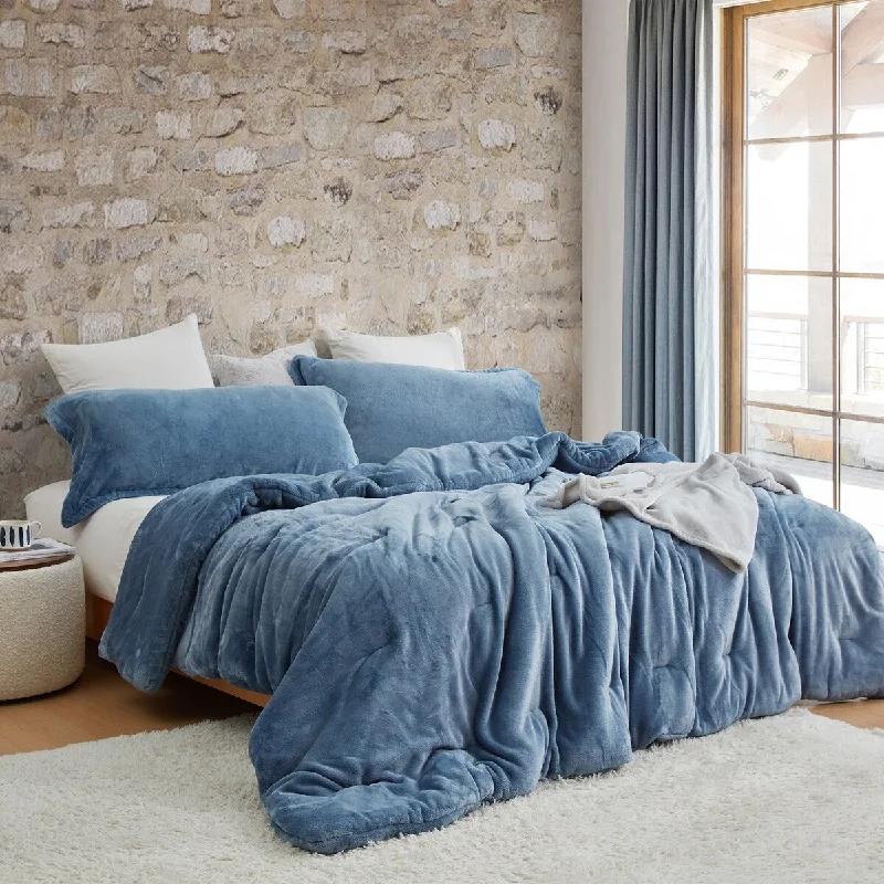Synthetic - filled comforters like polyester for affordability and hypoallergenic propertiesMe Sooo Comfy - Coma Inducer® Oversized Comforter Set - Smoke Blue Synthetic - filled comforters like polyester for affordability and hypoallergenic propertiesMe Sooo Comfy - Coma Inducer® Oversized Comforter Set - Smoke Blue