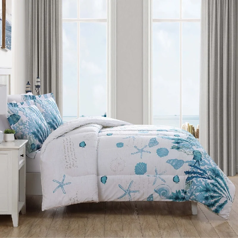 Down - filled comforters for supreme warmth and lightnessCaribbean Joe 3PC Comforter Set Down - filled comforters for supreme warmth and lightnessCaribbean Joe 3PC Comforter Set