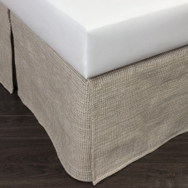 Bed skirts with a tie - back design for adjustabilityCottage Home Ronald Linen/Cotton Blend Bedskirt Bed skirts with a tie - back design for adjustabilityCottage Home Ronald Linen/Cotton Blend Bedskirt