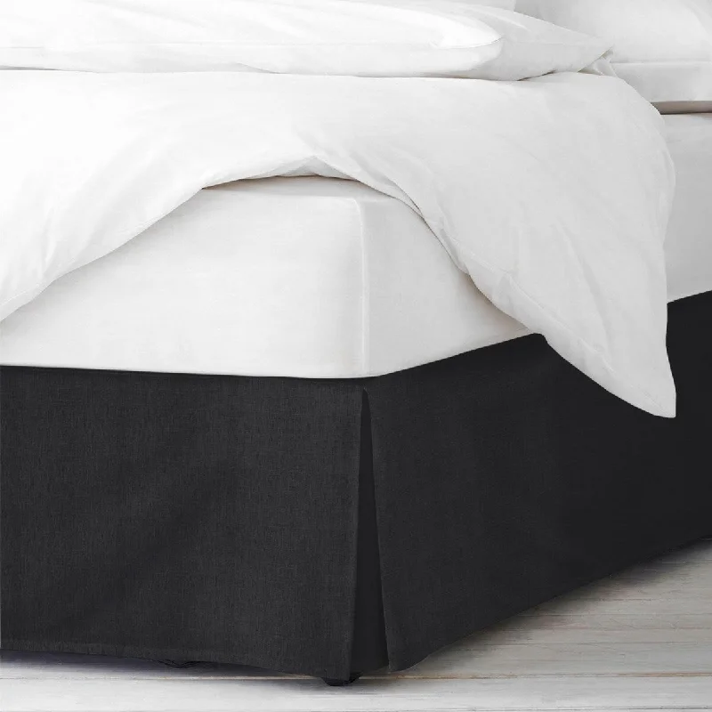 Bed skirts with a ruffled tiered design6ix Tailors Elsie Ebony Bedskirt