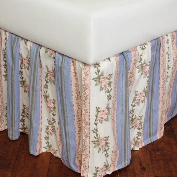 Polyester bed skirts for easy care and durabilityCeline Pink Cotton 18-inch Drop 3 Piece Tuck in Bed Skirt Polyester bed skirts for easy care and durabilityCeline Pink Cotton 18-inch Drop 3 Piece Tuck in Bed Skirt