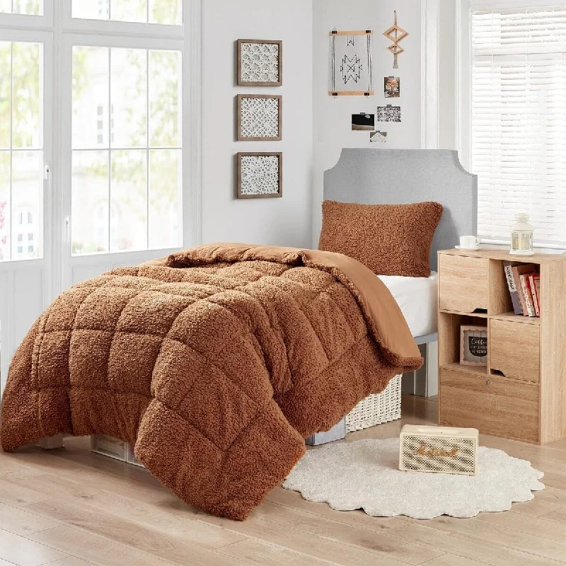 Wool - filled comforters with natural moisture - wicking and temperature - regulating featuresCotton Candy - Coma Inducer® Oversized Comforter - Root Beer Wool - filled comforters with natural moisture - wicking and temperature - regulating featuresCotton Candy - Coma Inducer® Oversized Comforter - Root Beer