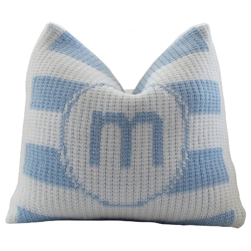 Queen - size mattresses for couples and standard bedroomsModern Stripe Initial Personalized Pillow