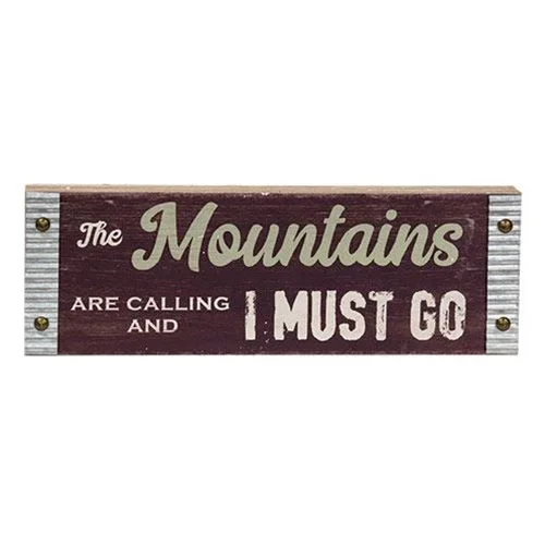 Cotton bed skirts for a soft and breathable lookMountains Are Calling Sign
