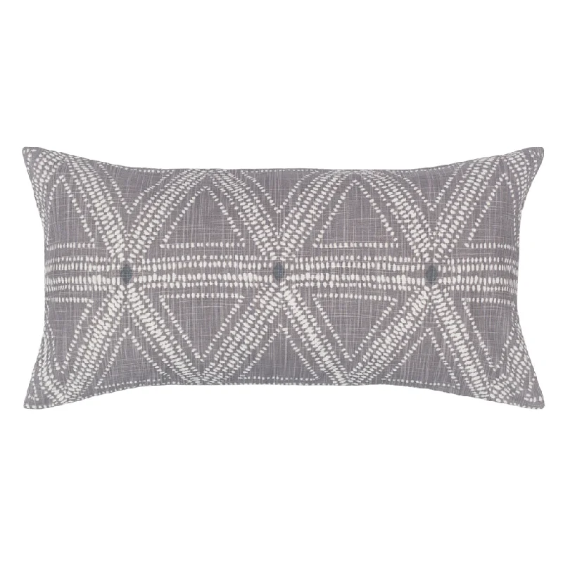 Cotton Pillows for Natural ComfortThe Grey Modern Triangles Throw Pillow