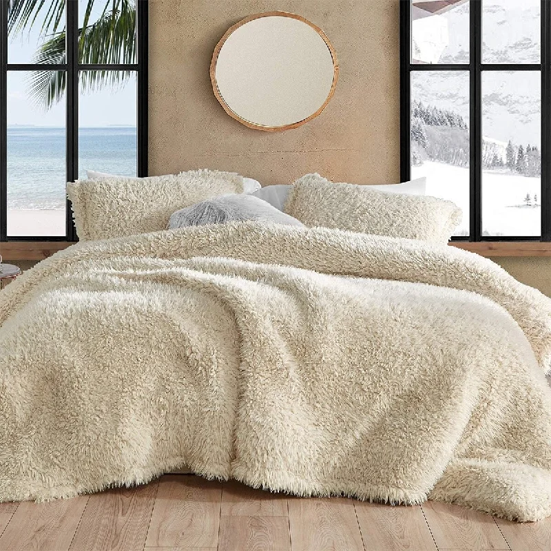 Full - size comforters suitable for full - sized beds in guest rooms or small bedroomsFluffy Clouds - Coma Inducer® Oversized Comforter Set - Bleached Blonde