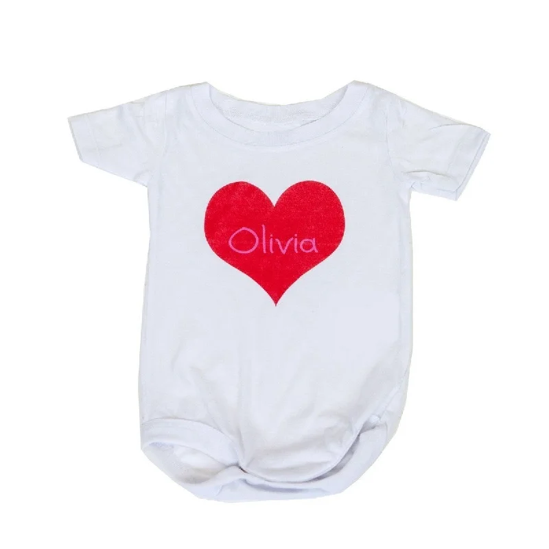 Queen - size mattresses for couples and standard bedroomsHeart & Name Personalized Onesie Queen - size mattresses for couples and standard bedroomsHeart & Name Personalized Onesie