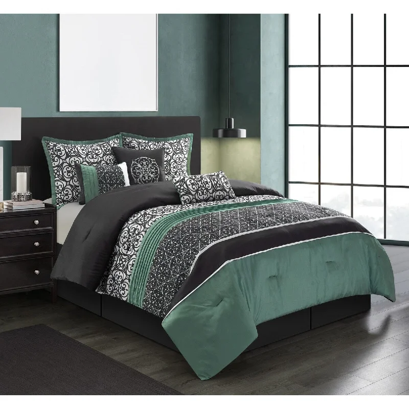 Silk - filled comforters for a luxurious and smooth touchNanshing Roxanne 7 Piece Traditional Comforter Set Silk - filled comforters for a luxurious and smooth touchNanshing Roxanne 7 Piece Traditional Comforter Set