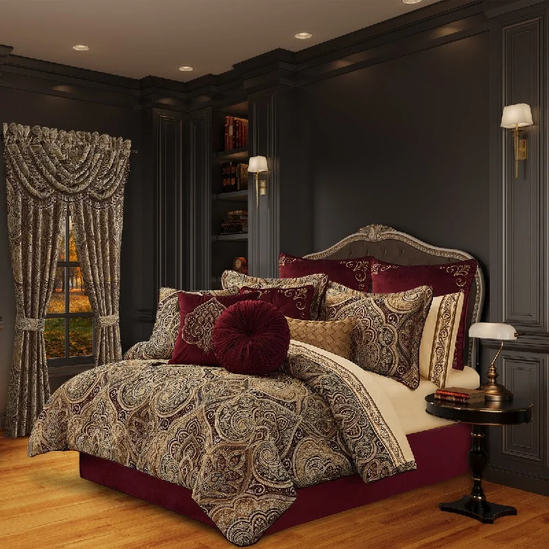 Bamboo - fiber - filled comforters with antibacterial and breathable qualitiesBordeaux Comforter Set Bamboo - fiber - filled comforters with antibacterial and breathable qualitiesBordeaux Comforter Set