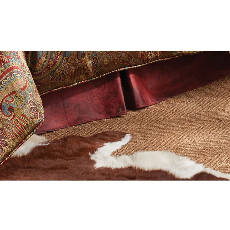 Bed skirts with a eco - friendly materialHiend Accents Red Bedskirt