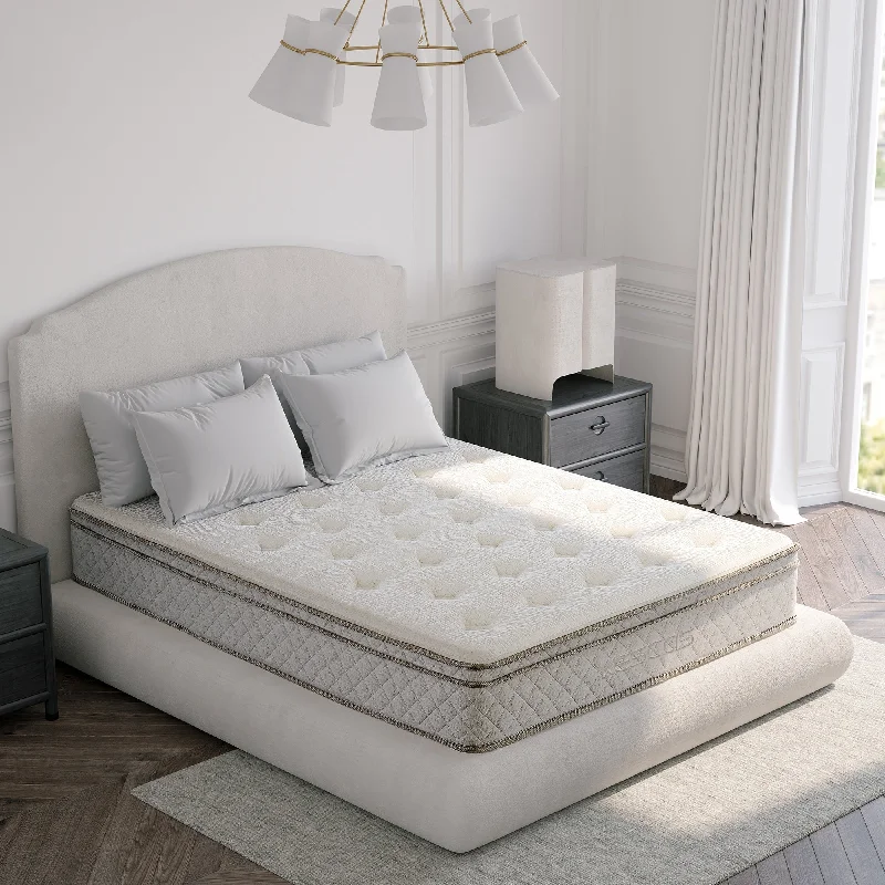 Wool - filled mattresses for natural insulation and moisture - wickingKescas Luxury 10-inch Hybrid Memory Foam Premium Mattress Wool - filled mattresses for natural insulation and moisture - wickingKescas Luxury 10-inch Hybrid Memory Foam Premium Mattress