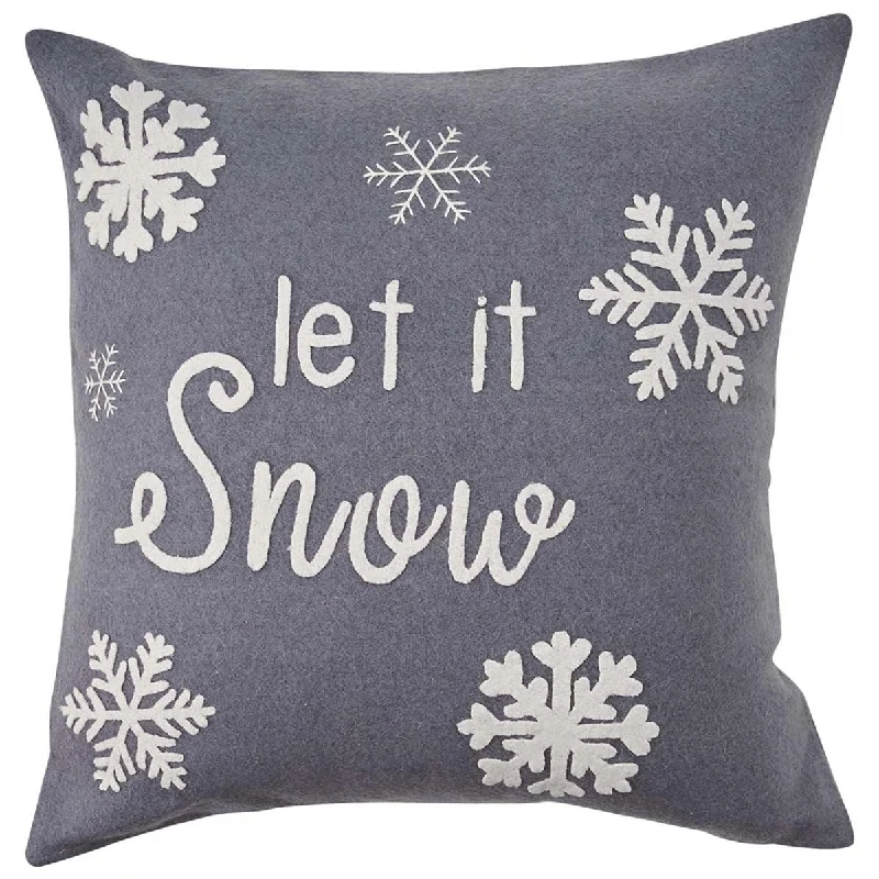 Plush Pillows for a Cozy BedLet It Snow Felt 16" Pillow Set - Polyester Fill Set of 2 Park Designs Plush Pillows for a Cozy BedLet It Snow Felt 16" Pillow Set - Polyester Fill Set of 2 Park Designs
