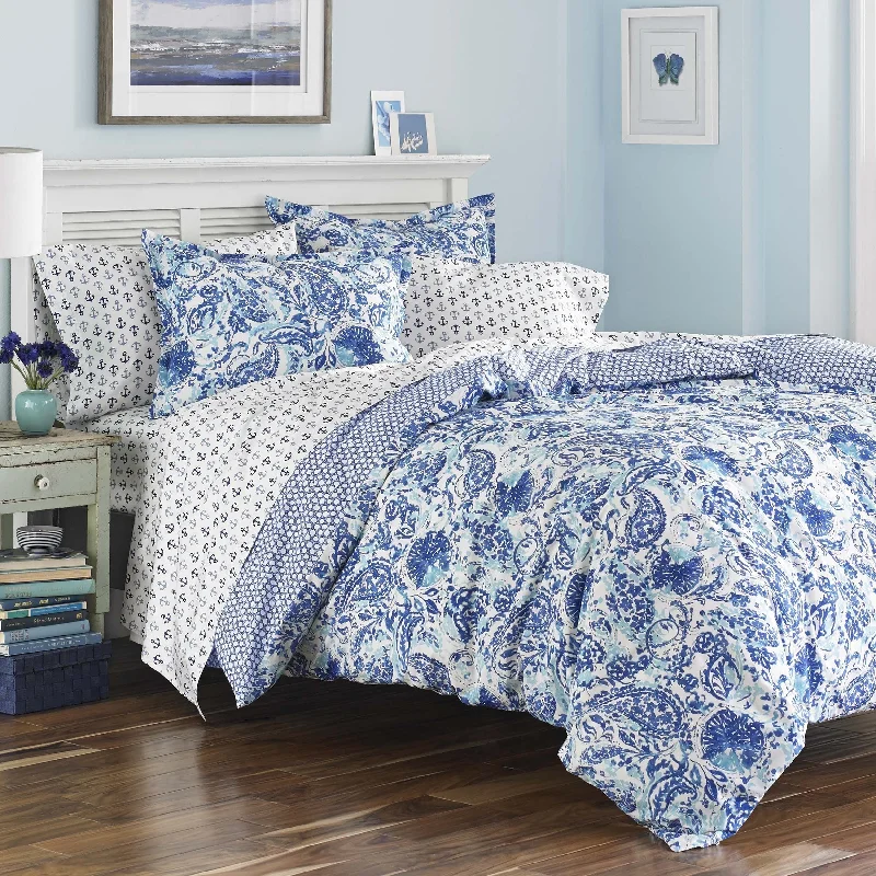 Latex - filled comforters with a bouncy texture and good supportPoppy and Fritz Brooke Cotton Paisley Comforter Set