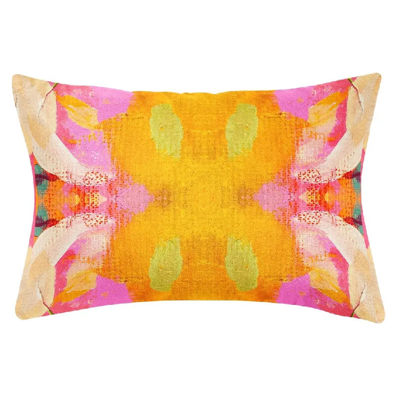 Down Alternative Pillows for Ethical ChoicesFlower Child Marigold 14x20 Pillow