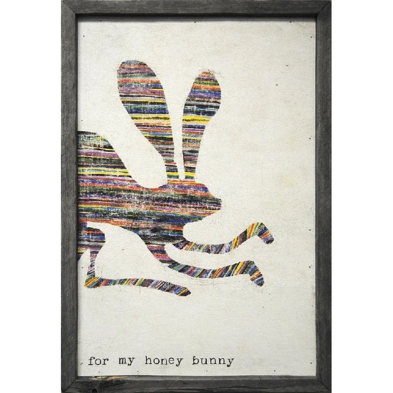 Queen - size mattresses for couples and standard bedroomsART PRINT - HONEY BUNNY