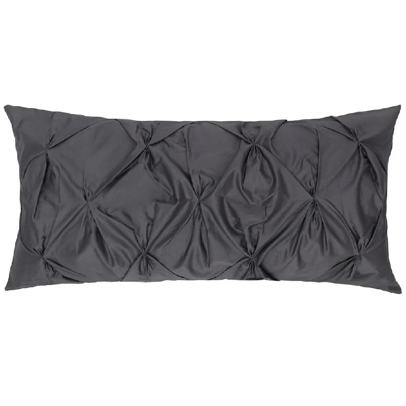Hypoallergenic Pillows for Allergy SufferersCharcoal Grey Pintuck Throw Pillow