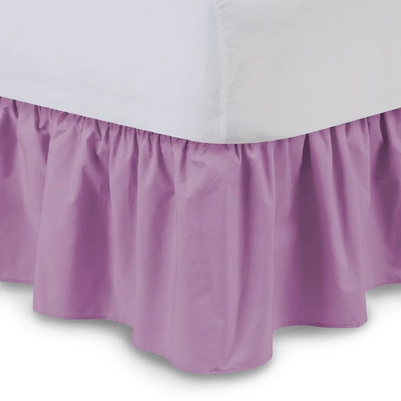 Bed skirts with a shabby - chic styleHarmony Lane Queen Size Ruffled Bed Skirt Dust Ruffle Bed skirts with a shabby - chic styleHarmony Lane Queen Size Ruffled Bed Skirt Dust Ruffle