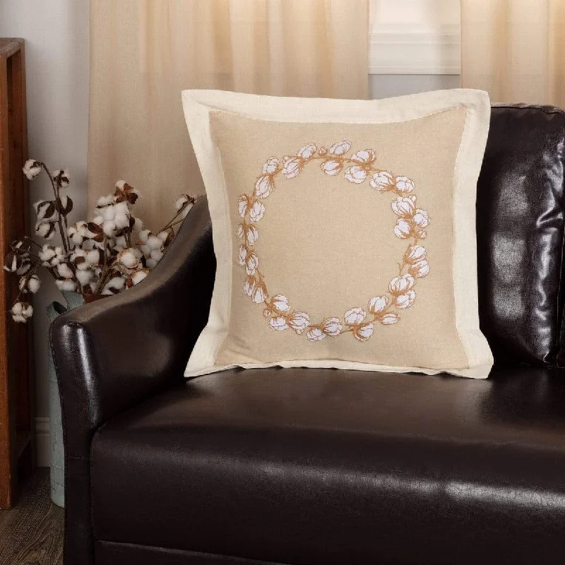 Adjustable Pillows for Customized ComfortAshmont Cotton Wreath Pillow