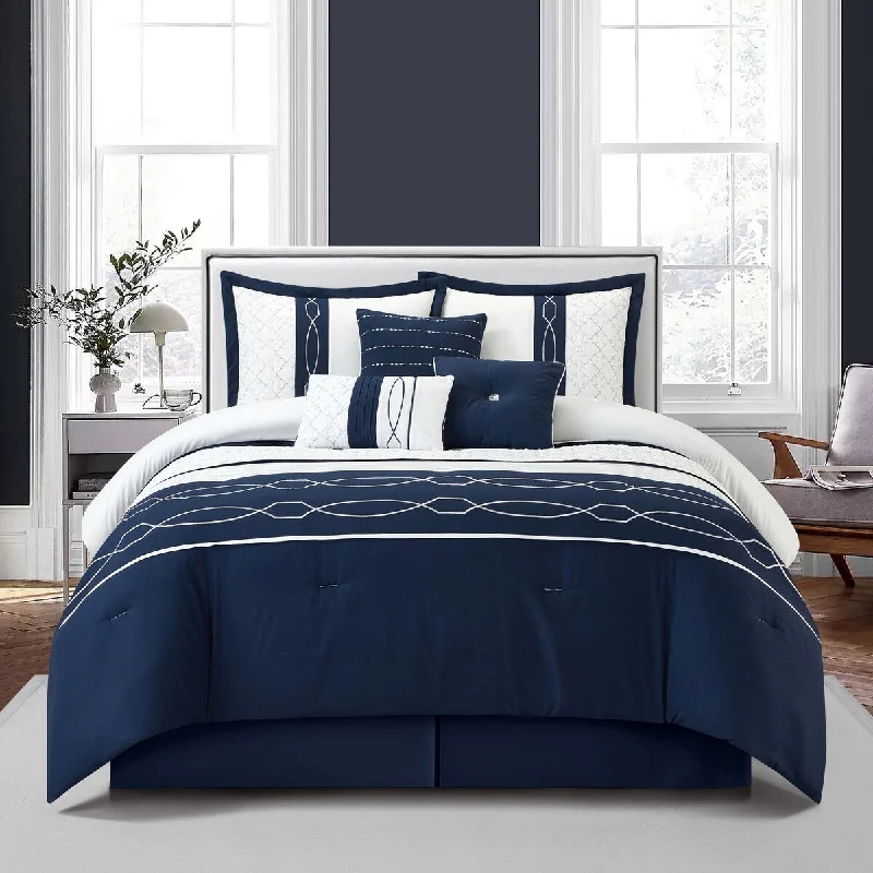 Latex - filled comforters with a bouncy texture and good supportBellerose 7 Piece Modern Geometric Comforter Set Latex - filled comforters with a bouncy texture and good supportBellerose 7 Piece Modern Geometric Comforter Set