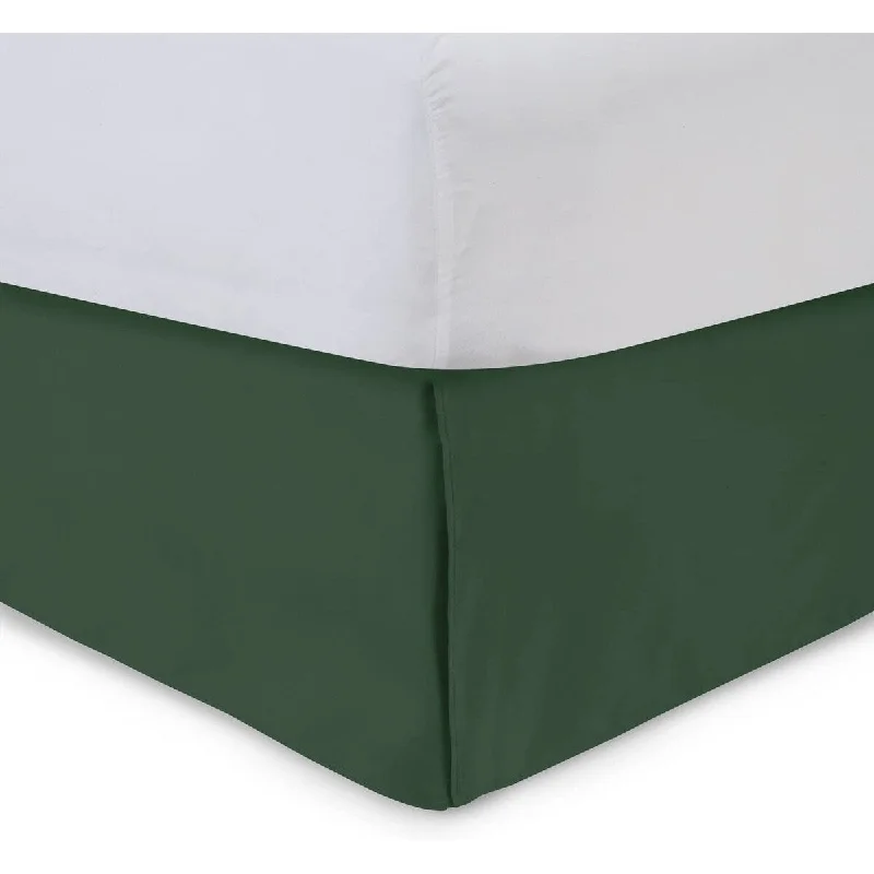 Bed skirts in bold colors for a statement - making lookTailored Bedskirt with Split Corners -14 inch Drop, Hunter, King Bed skirts in bold colors for a statement - making lookTailored Bedskirt with Split Corners -14 inch Drop, Hunter, King