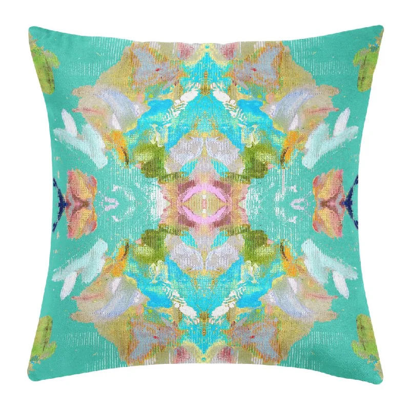 Hypoallergenic Pillows for Allergy SufferersStained Glass Turquoise 22x22 Pillow