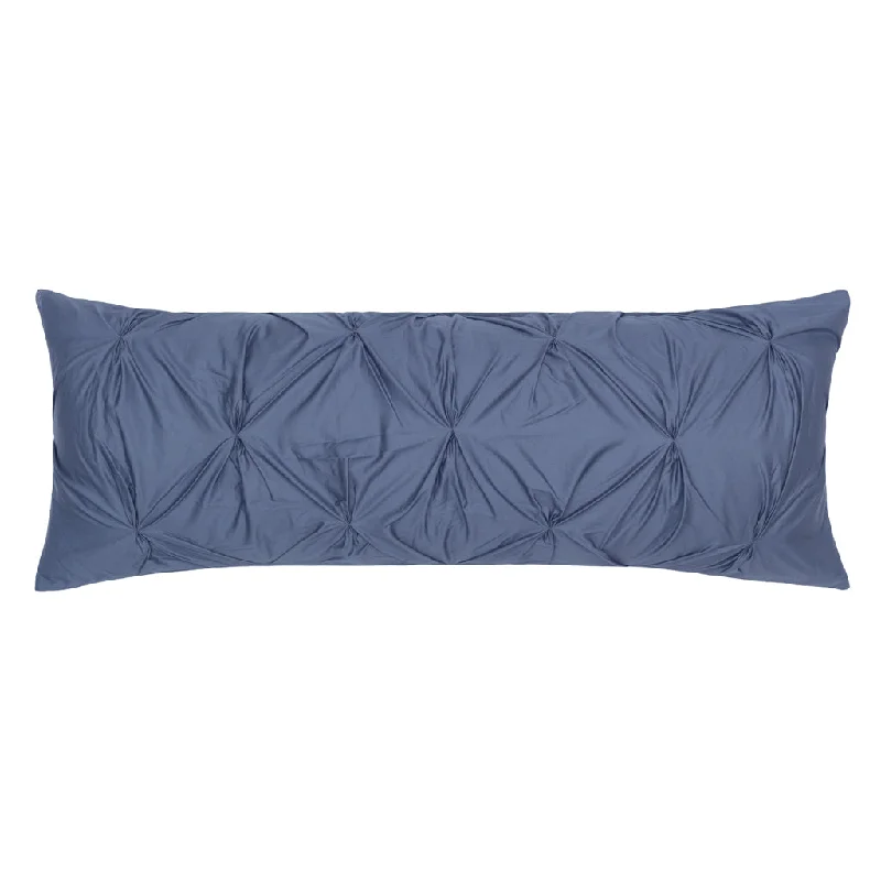 Soft and Fluffy Pillows for Bedroom ComfortThe Slate Blue Pintuck Extra Long Lumbar Throw Pillow Soft and Fluffy Pillows for Bedroom ComfortThe Slate Blue Pintuck Extra Long Lumbar Throw Pillow