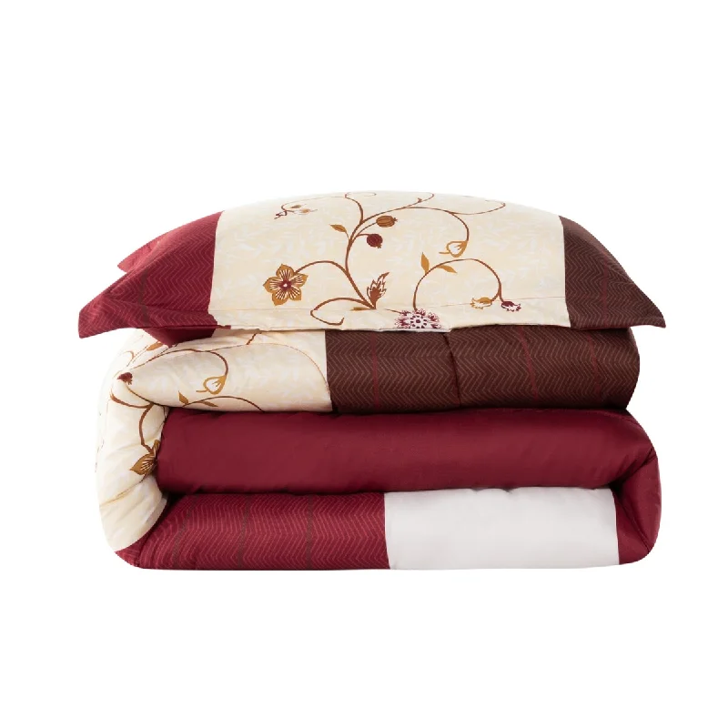 Burgundy, White, Brown