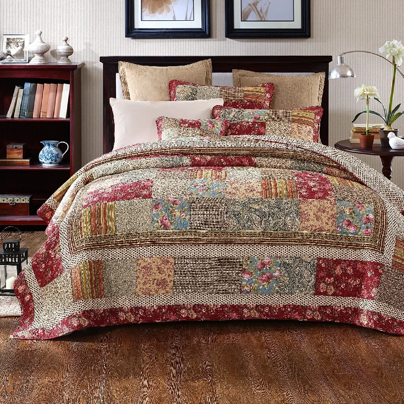 southwestern style bedspreads with native american patterns for a cultural touchTache Fairy Tale Tea Party Beige Burgundy Paisley Floral Cotton Patchwork Quilt Set (DXJ103443) southwestern style bedspreads with native american patterns for a cultural touchTache Fairy Tale Tea Party Beige Burgundy Paisley Floral Cotton Patchwork Quilt Set (DXJ103443)