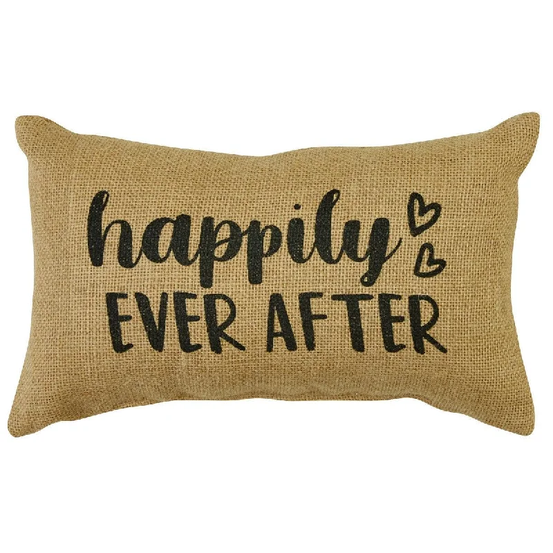 Cooling Pillows for Hot SleepersHappily Ever After Sentiment Pillow - 7x12 Park Designs Cooling Pillows for Hot SleepersHappily Ever After Sentiment Pillow - 7x12 Park Designs