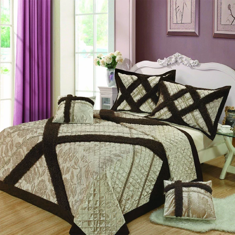 cotton bedspreads for breathability and softnessDaDa Bedding Classic Elegant Velvety Ribbons Quilted Coverlet Bedspread Set (YG1024Beige) cotton bedspreads for breathability and softnessDaDa Bedding Classic Elegant Velvety Ribbons Quilted Coverlet Bedspread Set (YG1024Beige)