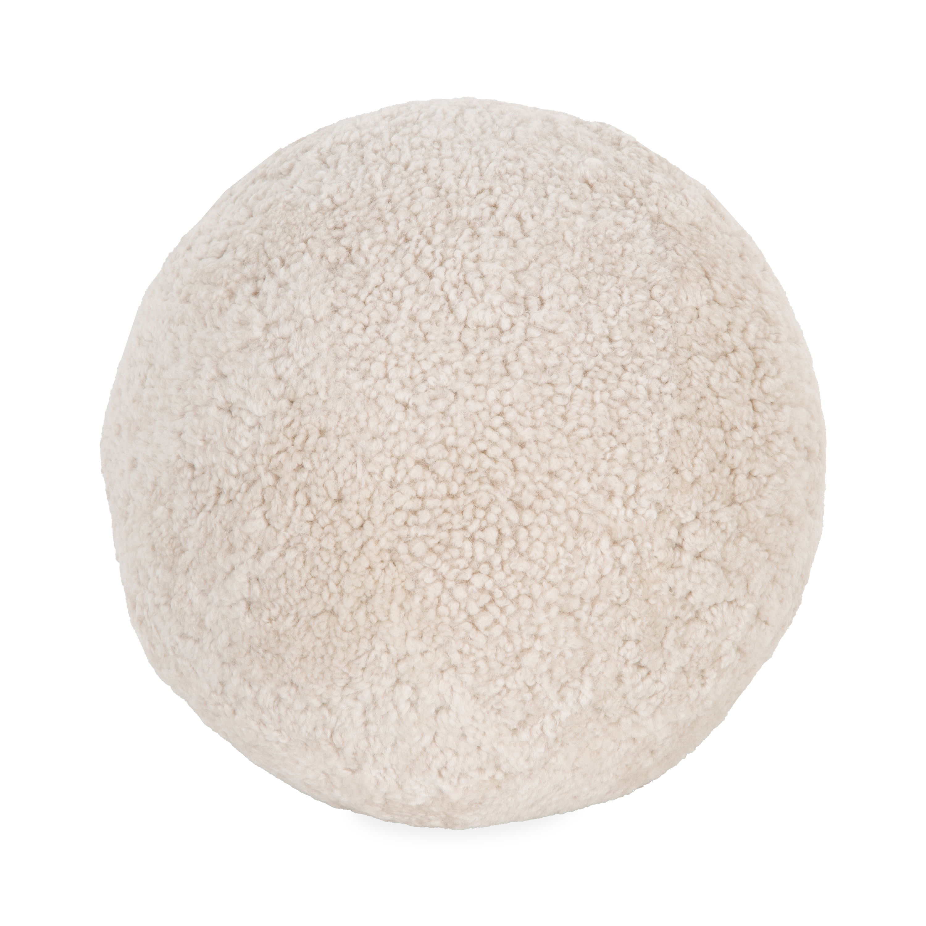 Cotton Pillows for Natural ComfortRound Sheepskin Pillow