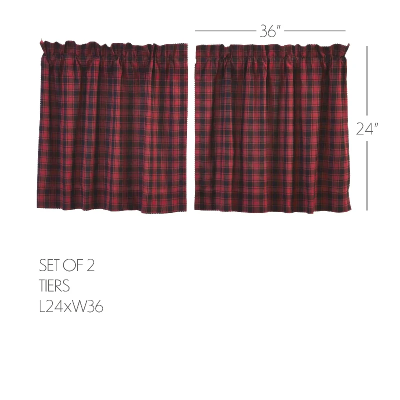 Linen bed skirts for a natural and rustic feelCumberland Tier Set of 2 L24xW36