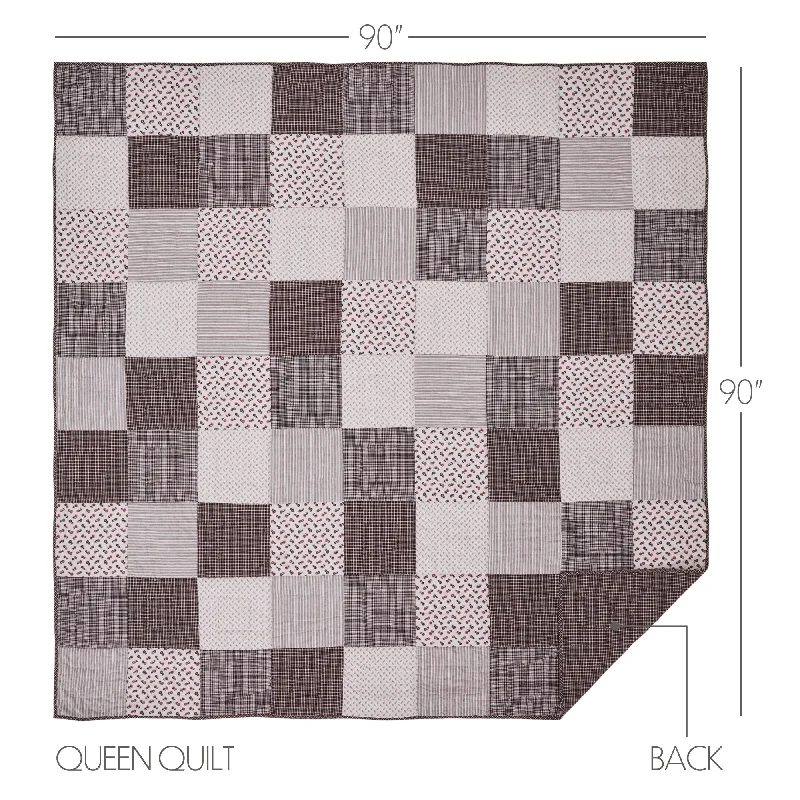 Bed skirts with a wrinkle - resistant fabricFlorette Queen Quilt 90Wx90L