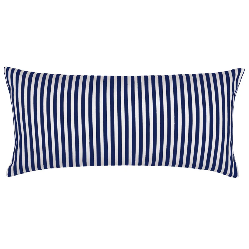 Pregnancy Pillows for Expectant MothersNavy Blue Striped Throw Pillow