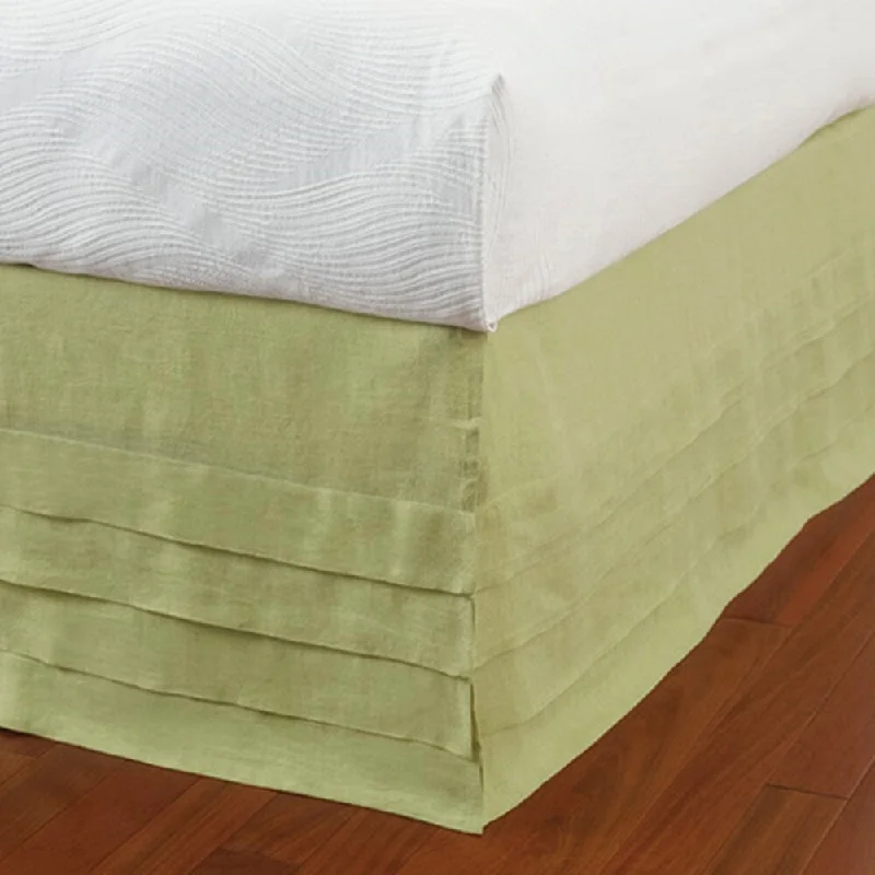 Twin - size bed skirts for a single bedLayla Willow Linen Panel Bed Skirt - King