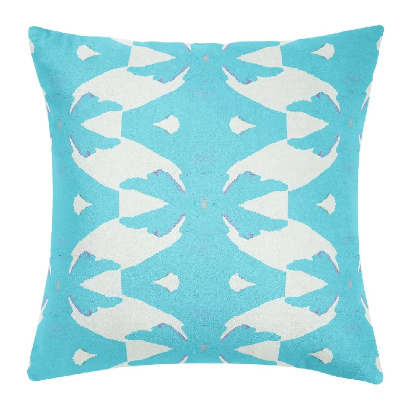 Round Pillows for Boho-Style InteriorsPalm Blue 22x22 Pillow
