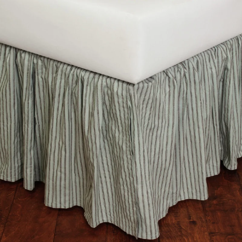 Bed skirts with a multi - colored patternSkitting Blue Stripe 18-inch Drop 3 Piece Tuck In Bed Skirt Bed skirts with a multi - colored patternSkitting Blue Stripe 18-inch Drop 3 Piece Tuck In Bed Skirt