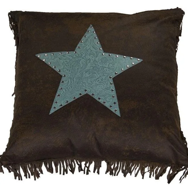 Decorative Pillows for Living Room MakeoverCheyenne Turquoise Star Pillow