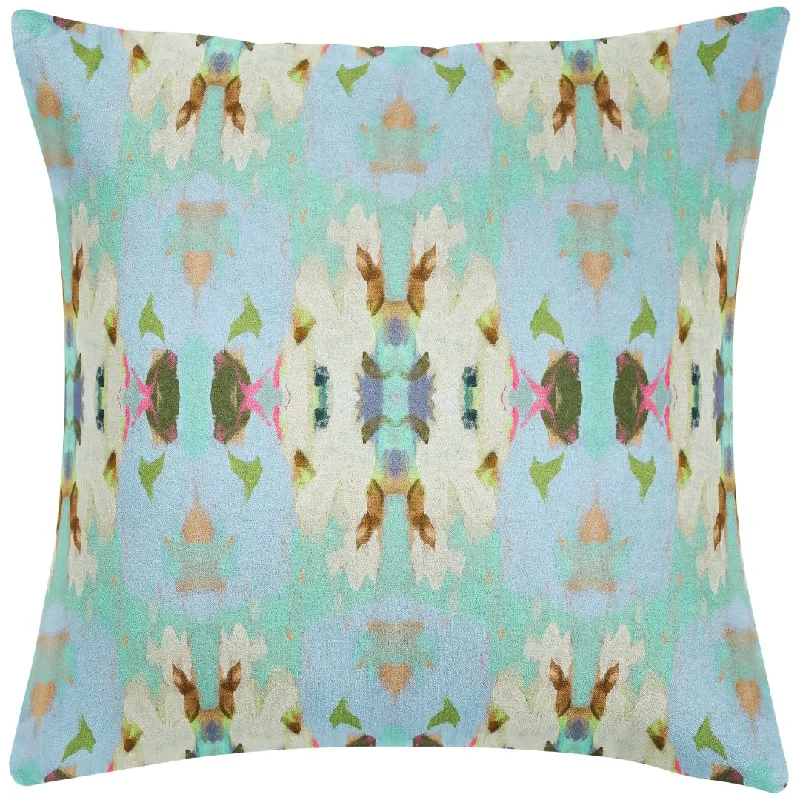 Down Alternative Pillows for Ethical ChoicesSummer Garden Light Blue 26x26 Pillow