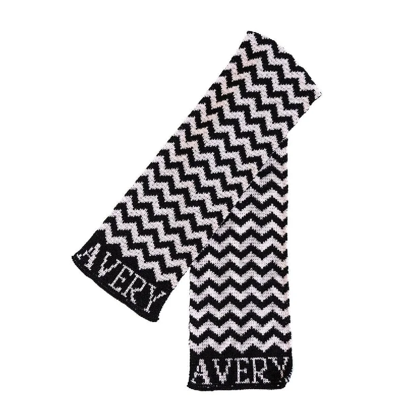 Hybrid mattresses combining foam and innerspring technologyChevron Personalized Knit Scarf