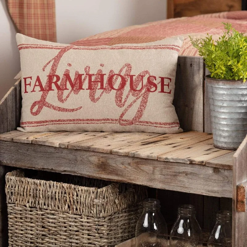 Silk Pillows for Smooth Skin and HairSawyer Mill Red Farmhouse Living Pillow 14" x 22" Silk Pillows for Smooth Skin and HairSawyer Mill Red Farmhouse Living Pillow 14" x 22"