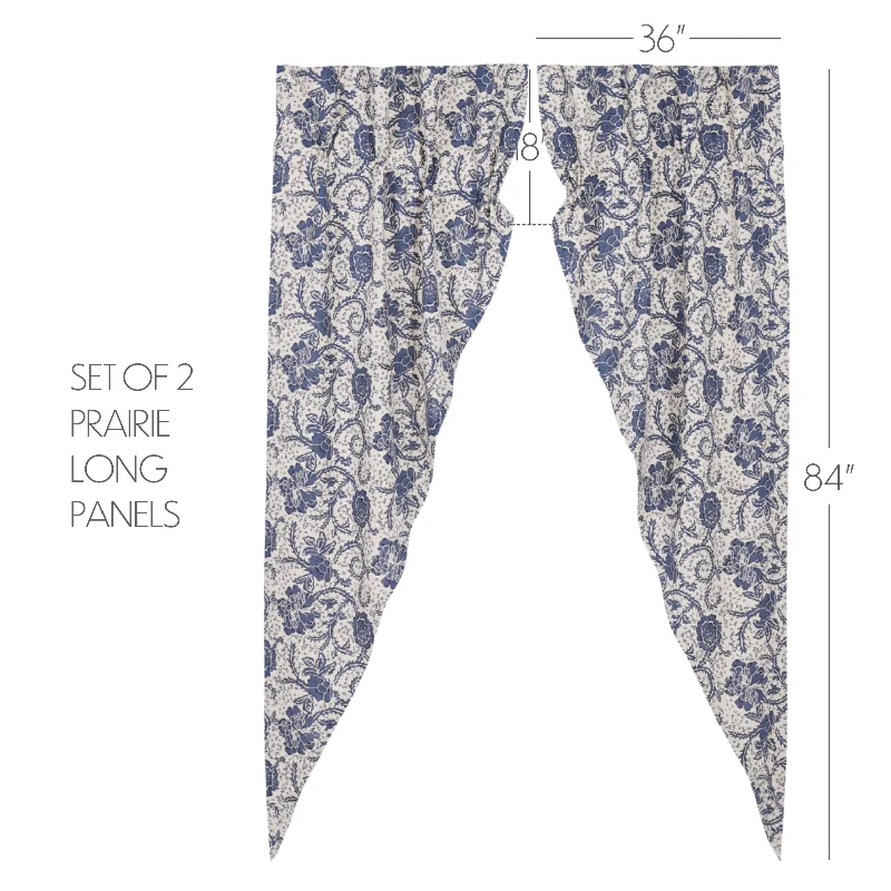 Bed skirts with a jacquard weave for a textured lookDorset Navy Floral Prairie Long Panel Set of 2 84x36x18 Bed skirts with a jacquard weave for a textured lookDorset Navy Floral Prairie Long Panel Set of 2 84x36x18