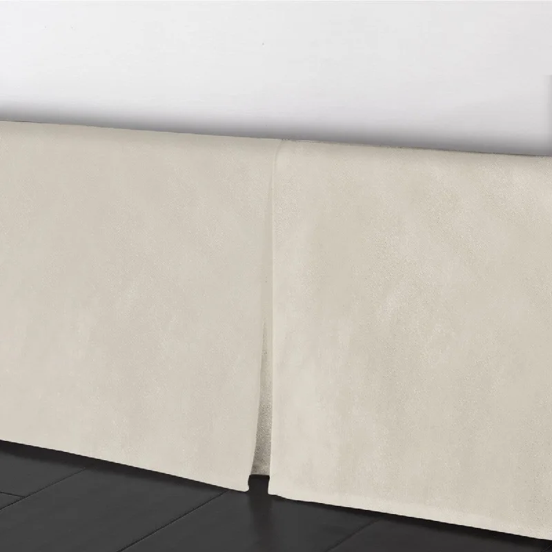 Bed skirts with a scalloped hem for a charming detail6ix Tailors Cascade Velvet Ivory Bed Skirt 15" drop Bed skirts with a scalloped hem for a charming detail6ix Tailors Cascade Velvet Ivory Bed Skirt 15" drop