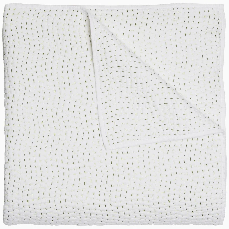 Cooling Pillows for Hot SleepersOrganic Hand Stitched Moss Quilt