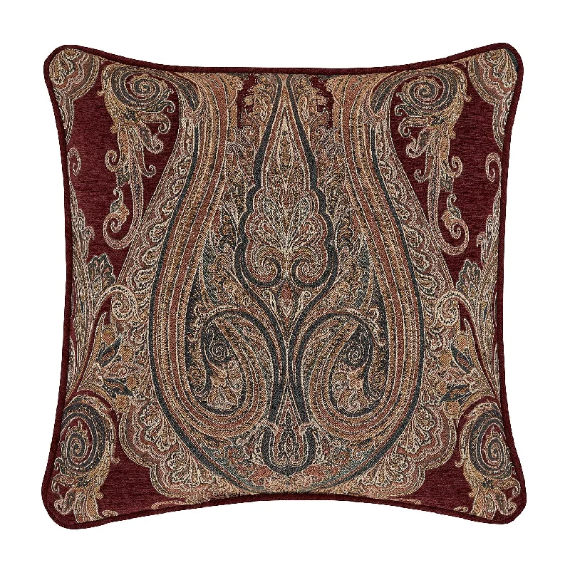 Velvet Pillows for a Touch of EleganceGarnet 20" Square Decorative Throw Pillow