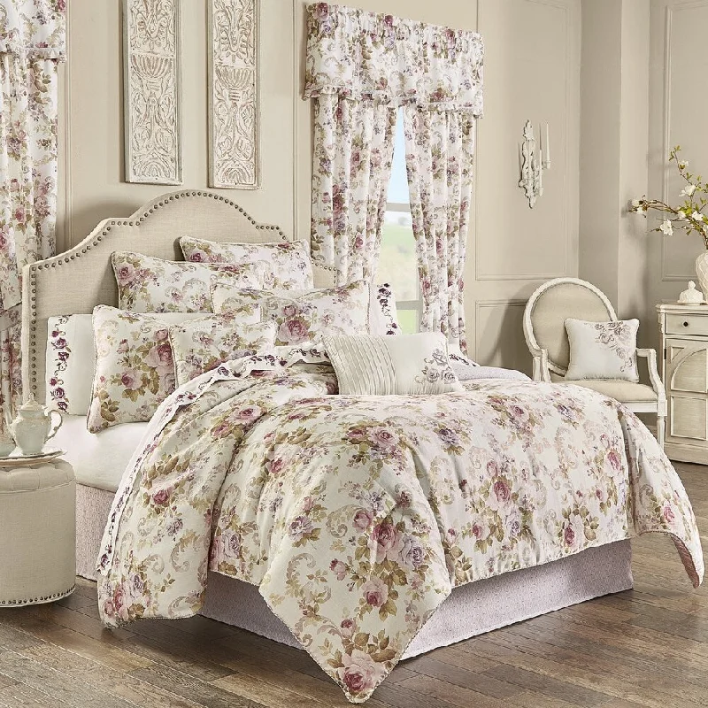 Full - size comforters suitable for full - sized beds in guest rooms or small bedroomsThe Gray Barn Warwick Classic Floral Comforter Set