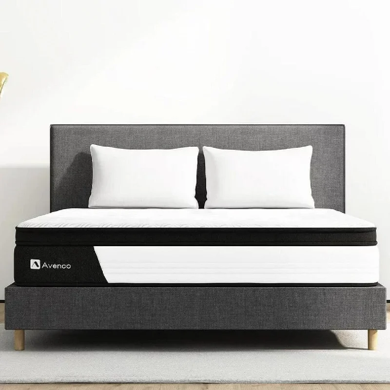 Bamboo - charcoal infused mattresses for odor absorption10'' Medium Pillow Top Hybrid Mattress